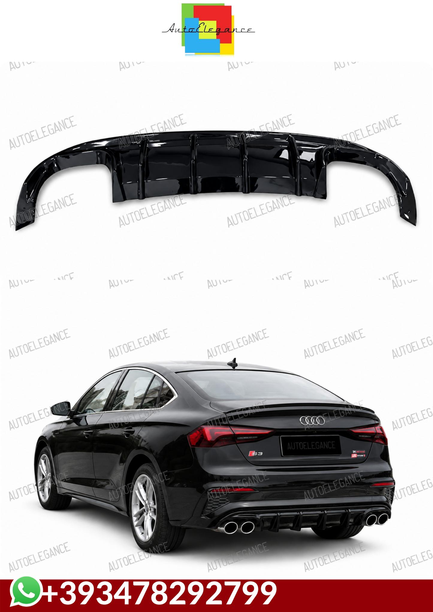 💕DIFFUSORI  Audi A3 S 8Y SD 2020+ 💕