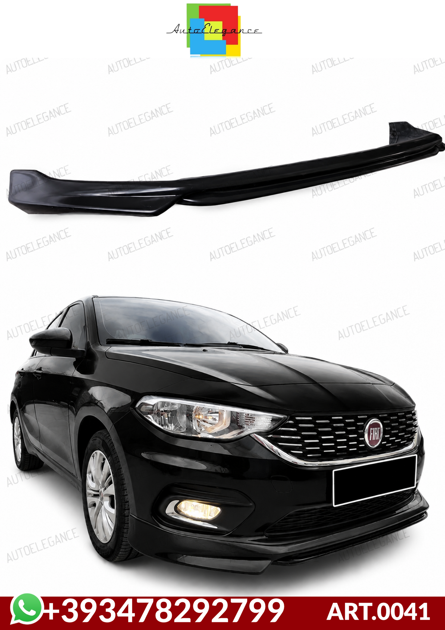 💕ART.0041 SOTTO PARAURTI FIAT EGEA TIPO   2015+ GREZZO LOOK SPORT💕