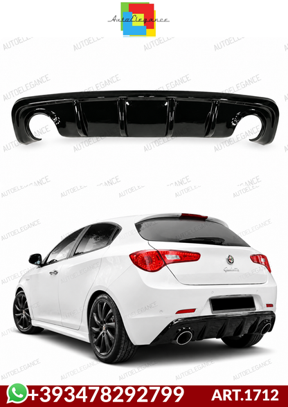 💕ART.1712 DIFFUSORE ALFA ROMEO  GIULIETTA 1+1 NERO LUCIDO💕