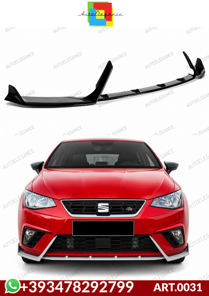 💕ART.0031 SPLITTER SEAT IBIZA 6J FR 2017+ NERO LUCIDO (3 PEZZI)💕