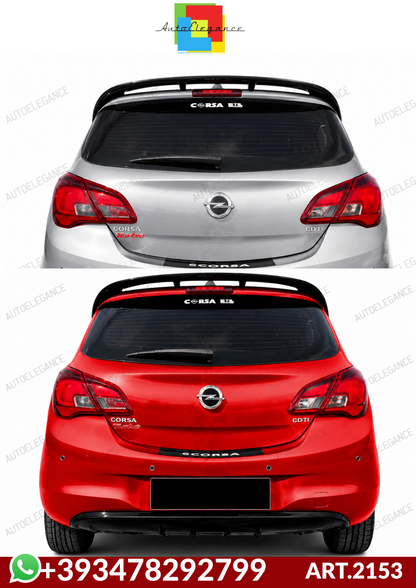 💕ART.2153 SPOILER CORSA E 5 PORTE 2014-2019 NERO LUCIDO💕
