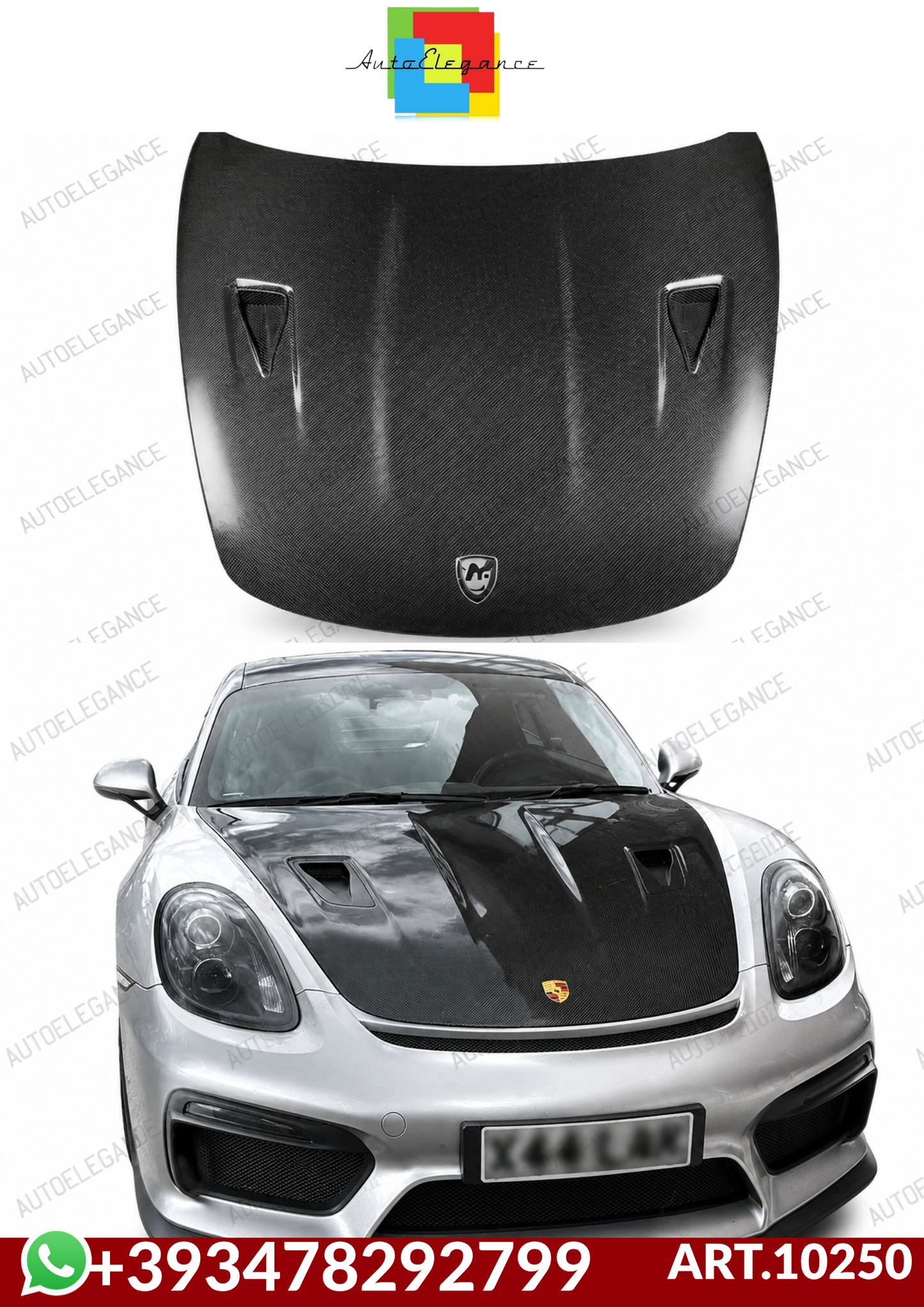 💕ART.10250 COFANO CARBONIO Porsche 718 Cayman / Boxter💕