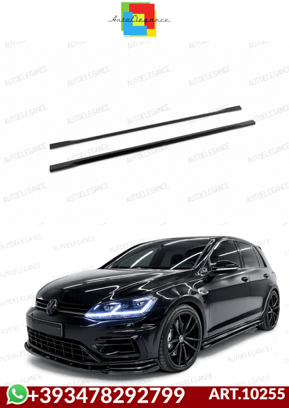💕ART.10255 SOTTO  MINIGONNE Volkswagen Golf Mk7 Facelift R-Line NERO LUCIDO💕