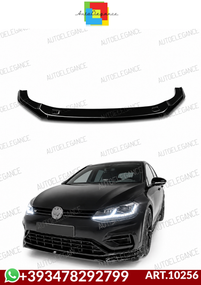 💕ART.10256 SPLITTER V.2 VW Golf Mk7 Facelift R-Line NERO LUCIDO💕