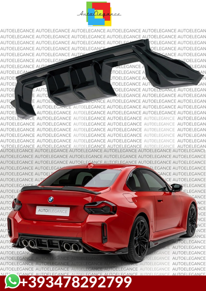💕Diffusore Posteriore per BMW M2 G87 (2023+) – Finitura Nero Lucido💕
