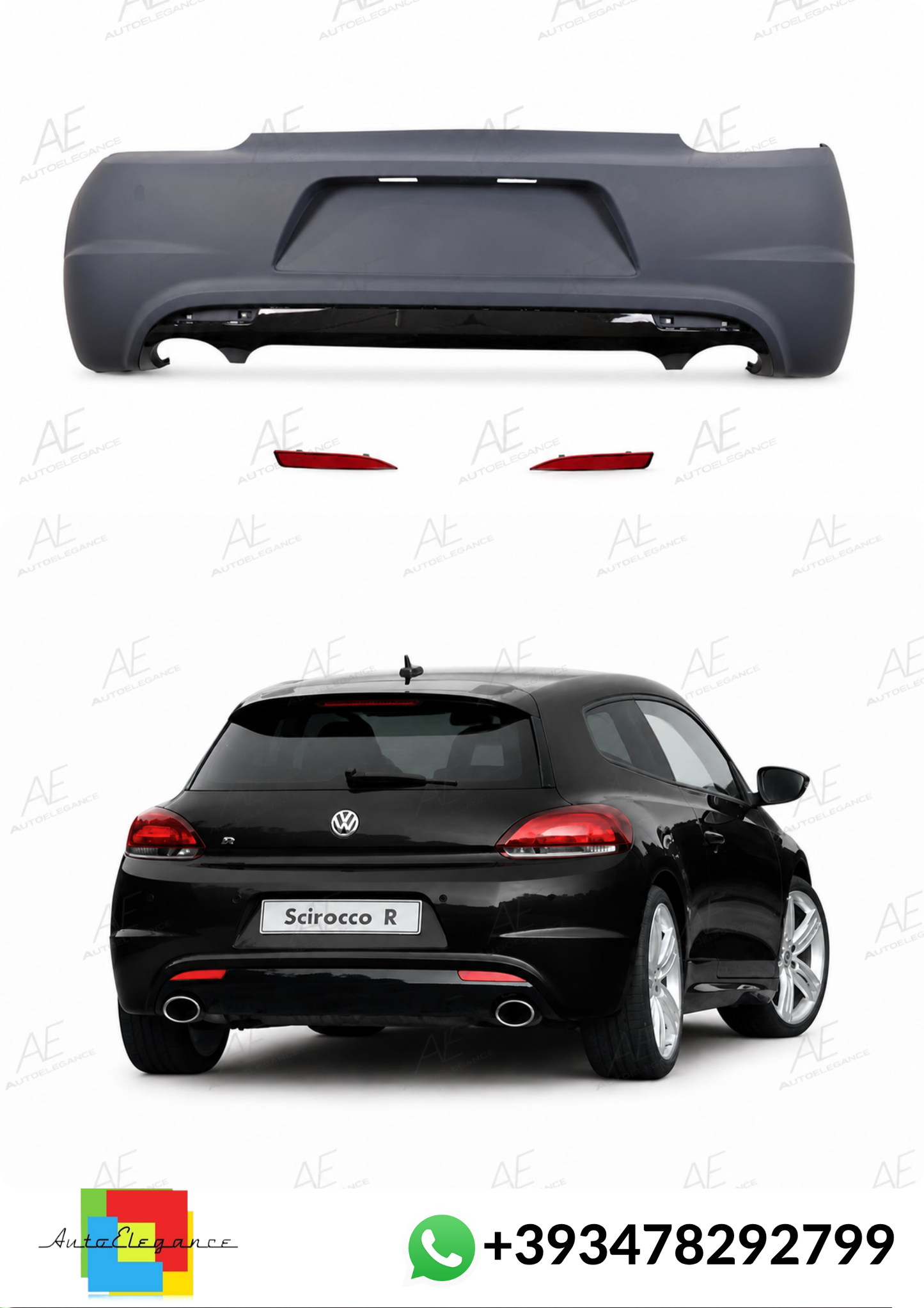 💕ART.10269 PARAURTI POSTERIORI VW Scirocco III (2008-2014)💕