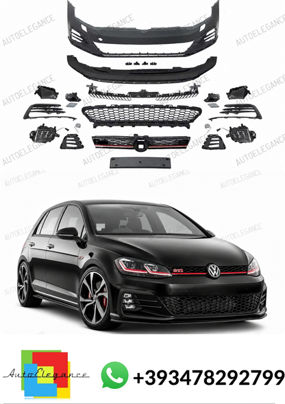 💕ART.10272 PARAURTI ANTERIORI  GTI 7.5 Look LED DRL VW Golf 7 12-16💕