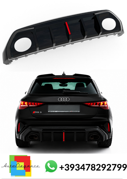 💕ART.10282 DIFFUSORI Audi RS3 8Y Sportback 8Y Facelift CON CATARINFRANGENTE💕