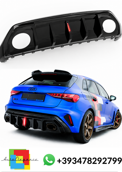 💕ART.10283 DIFFUSORI CON  LED Audi RS3 Sportback 8Y Facelift💕