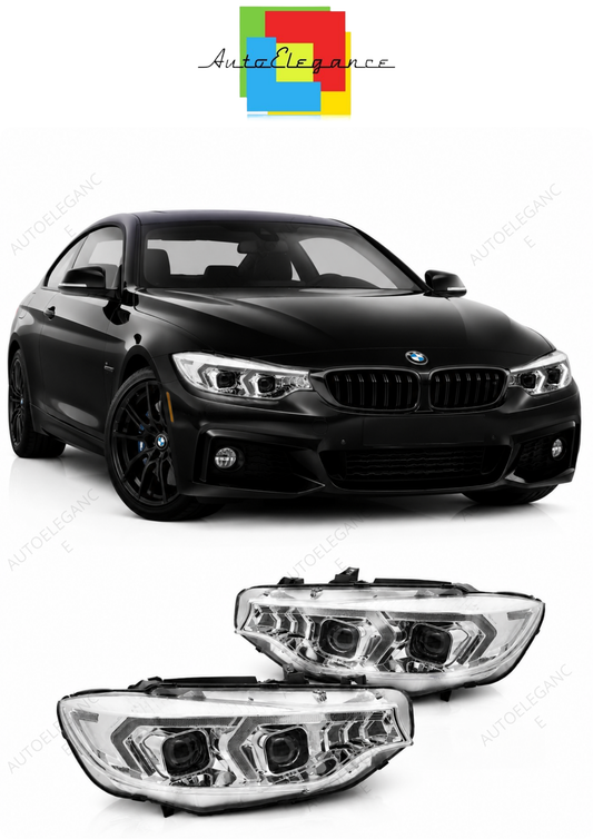 💕 Fari Anteriori Adatto per BMW F32 F33 13-17 Xenon DRL Cromati 💕