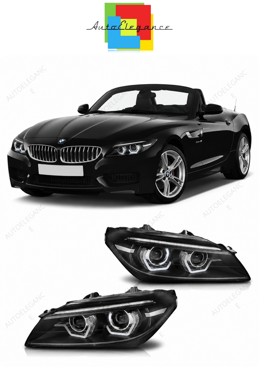 💕 Fari Anteriori Adatto per BMW Z4 E89 09-13 Xenon LED DRL AFS Neri 💕