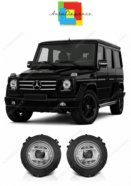 💕 Fari Anteriori Adatto per Mercedes G-KLASA W463 07-17 Xenon LED DRL 💕