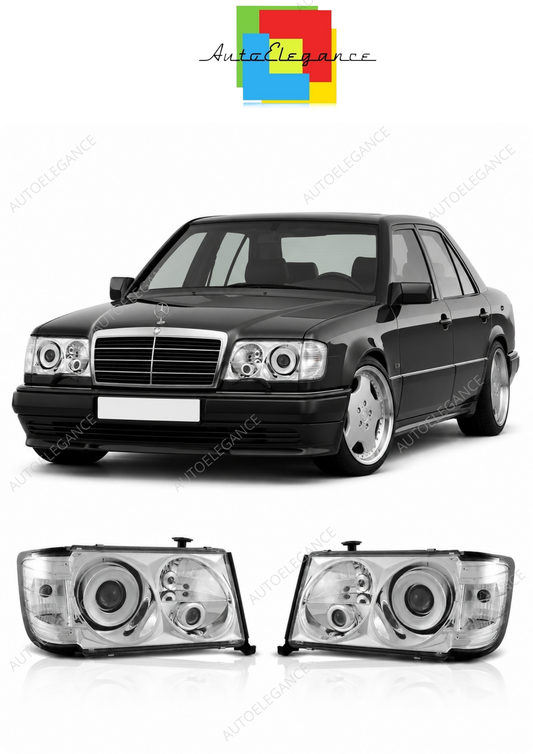 💕 Fari Anteriori Adatto per Mercedes W124 85-93 Cromati 💕