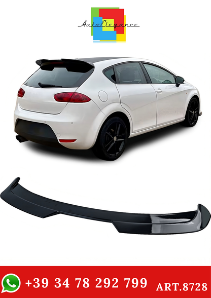 💫ART.8728 Spoiler Posteriore (tetto) nero lucido per Seat Leon 1P 2009-2012💫
