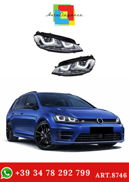 💫ART.8746 Fari Anteriori LED DRL per VW Golf 7 2013-2017💫