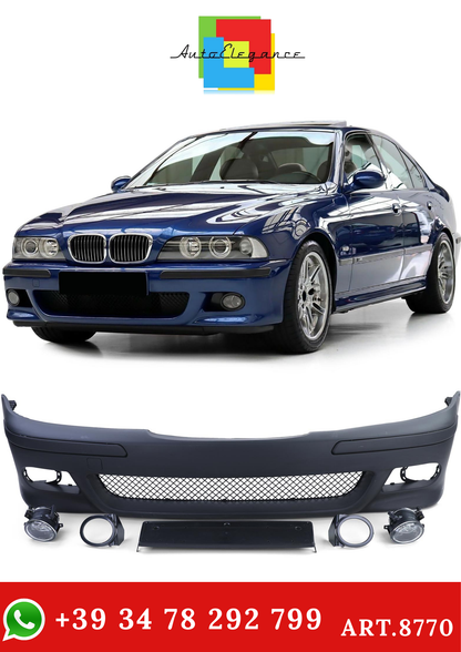 💫ART.8770 Paraurti Anteriore Sportiva + Fari Antinebbia Trasparenti per BMW Serie 5 E39💫