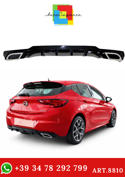 💫ART.8810 DIFFUSORE ASTRA K 2015-2021 LOOK SPORT (CON TERMINALI CROMATI)💫