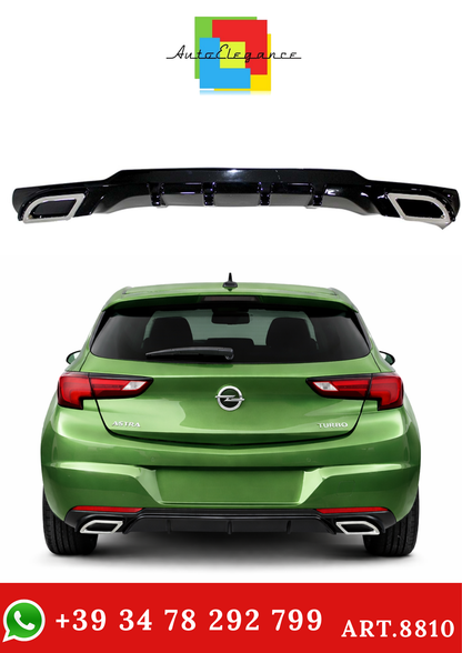 💫ART.8810 DIFFUSORE ASTRA K 2015-2021 LOOK SPORT (CON TERMINALI CROMATI)💫