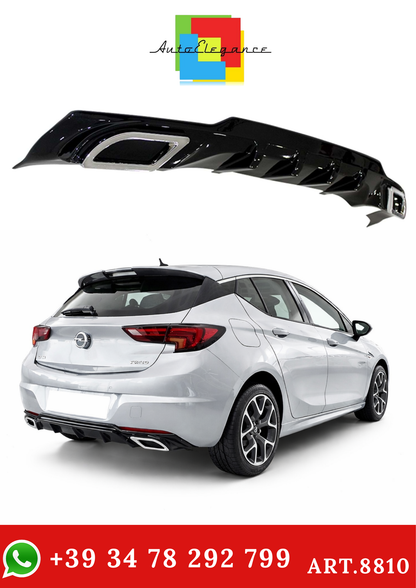 💫ART.8810 DIFFUSORE ASTRA K 2015-2021 LOOK SPORT (CON TERMINALI CROMATI)💫
