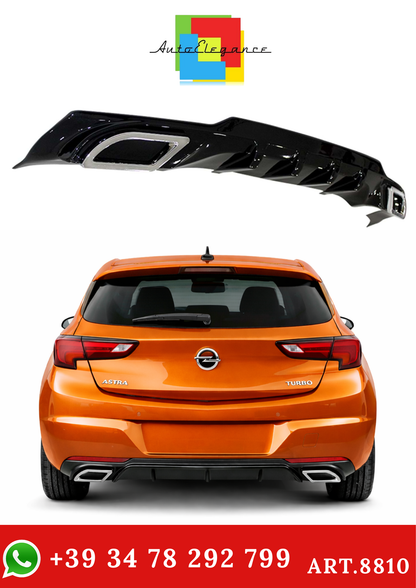 💫ART.8810 DIFFUSORE ASTRA K 2015-2021 LOOK SPORT (CON TERMINALI CROMATI)💫
