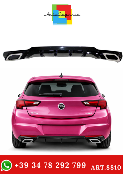 💫ART.8810 DIFFUSORE ASTRA K 2015-2021 LOOK SPORT (CON TERMINALI CROMATI)💫