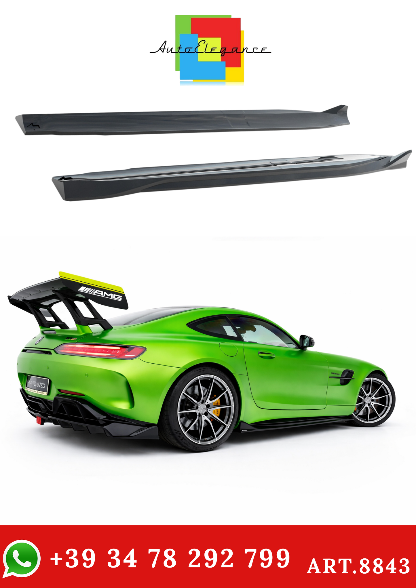 💫ART.8843 Sotto Minigonne per Mercedes-AMG GT R C190 Facelift💫