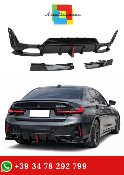 💫Diffusore Posteriore con LED Per BMW Serie 3 G20 M Sport 2023+💫