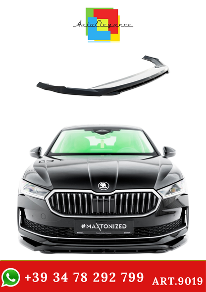 💫ART.9019 Splitter Anteriore V.1 per Skoda Superb Mk4 2024+💫