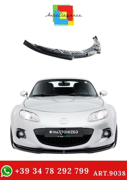💫ART.9038 Splitter Anteriore Nero Lucido per Mazda MX-5 Mk3 (NC) Facelift💫