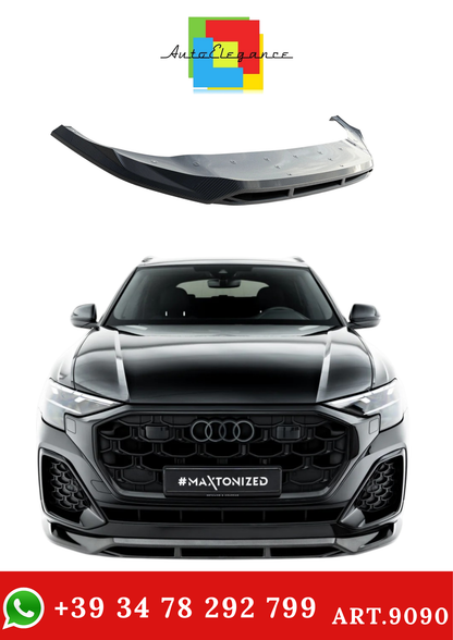 💫ART.9090 Splitter Anteriore in Fibra di Carbonio per Audi SQ8 / Q8 S-Line Mk1💫