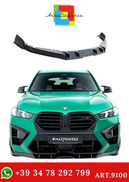 💫ART.9100 Splitter Anteriore in fibra di carbonio per BMW X5 M F95 restyling💫