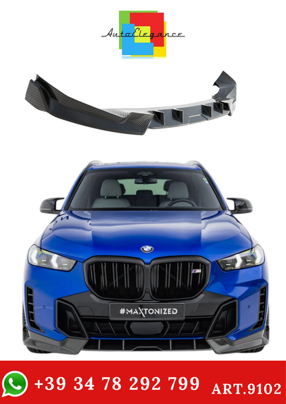 💫ART.9102 Splitter Anteriore in fibra di carbonio per BMW X5 M-Pack G05 restyling💫
