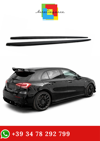 💫SOTTO MINIGONNE ADATTO PER MERCEDES CLASSE A W177 sportback nero lucido💫