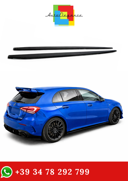 💫SOTTO MINIGONNE ADATTO PER MERCEDES CLASSE A W177 sportback nero lucido💫