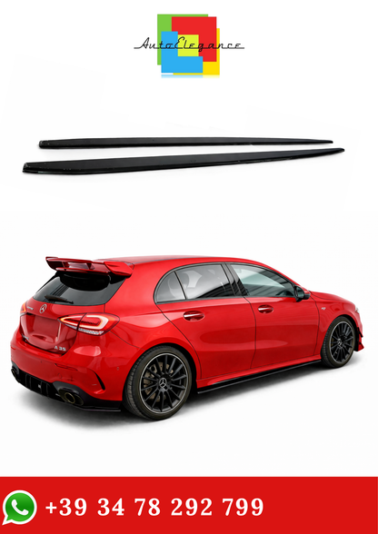 💫SOTTO MINIGONNE ADATTO PER MERCEDES CLASSE A W177 sportback nero lucido💫