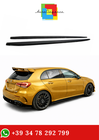 💫SOTTO MINIGONNE ADATTO PER MERCEDES CLASSE A W177 sportback nero lucido💫