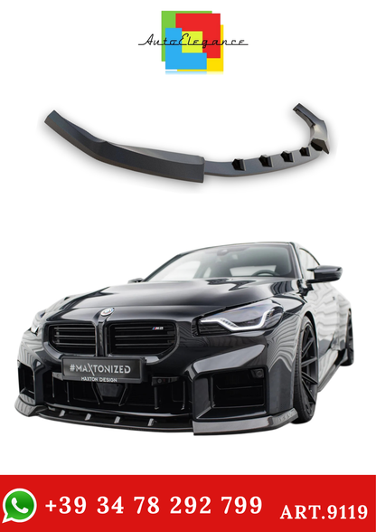 💫ART.9119 Splitter Anteriore in Fibra di Carbonio V.2 per BMW M2 G87 2023💫