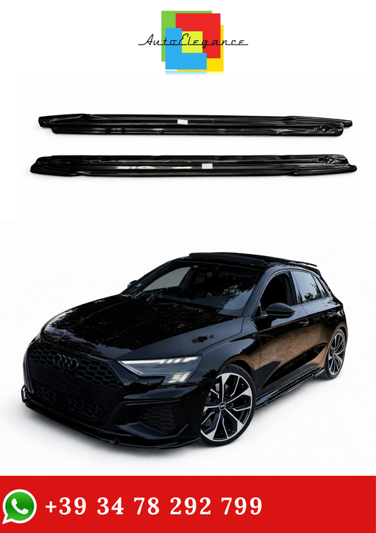 💫SOTTO MINIGONNE A3 8Y S3 2020-2024 (Sedan/Sportback) NERO LUCIDO💫