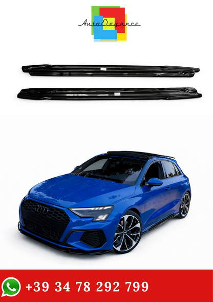 💫SOTTO MINIGONNE A3 8Y S3 2020-2024 (Sedan/Sportback) NERO LUCIDO💫