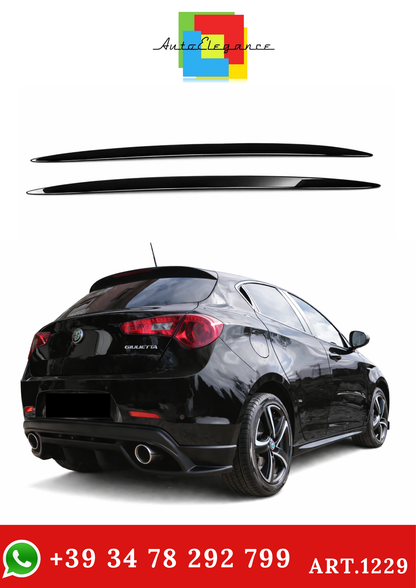 💫art.1229 Sotto Minigonne Nero Lucido per Alfa Romeo Giulietta💫