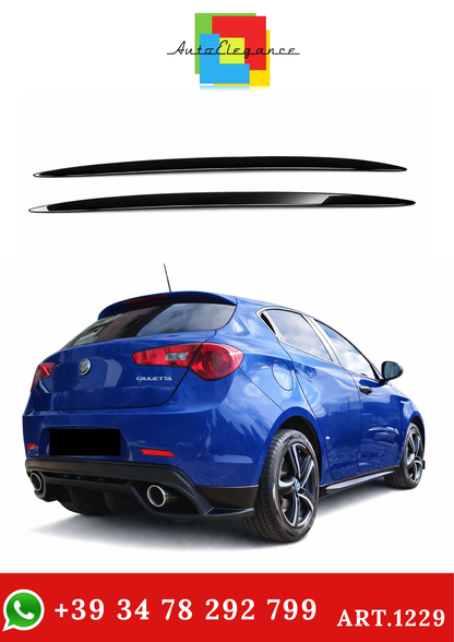 💫art.1229 Sotto Minigonne Nero Lucido per Alfa Romeo Giulietta💫