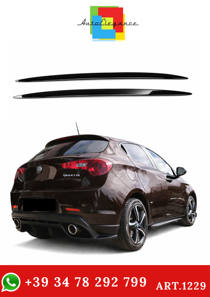 💫art.1229 Sotto Minigonne Nero Lucido per Alfa Romeo Giulietta💫