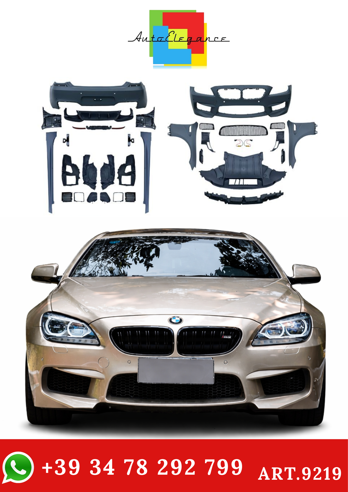 💫ART.9219 Bodykit M6 Look for BMW 6 Series (F12) (F13) 2011-2017 💫