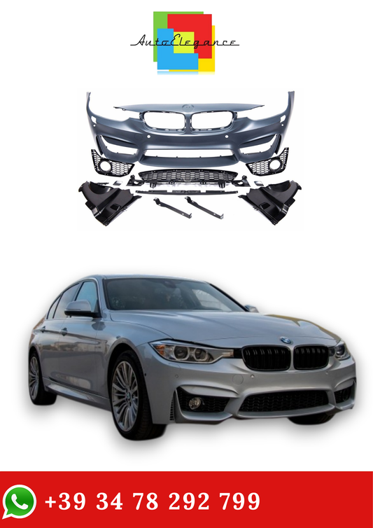 💫Paraurti Anteriore stile M3 per BMW Serie 3 (F30, F31) 2011-2018 con PDC💫