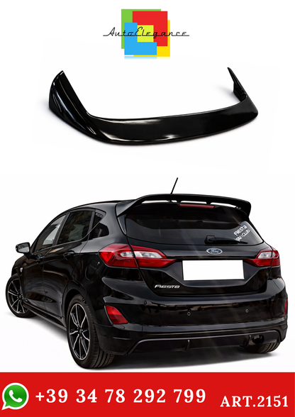 💫ART.2151 Spoiler Tetto Nero Lucido per Ford Fiesta MK8 2017-2021 Look RC💫