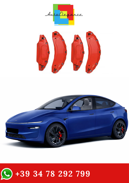 💫Copri Pinze Freno per Tesla Model Y Juniper 2025 2026 RWD Rosso💫