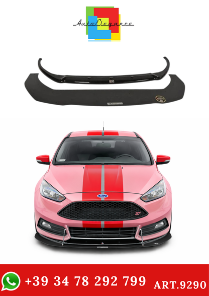 💫ART.9290 Splitter Anteriore Ibrido V.1 Opaco per Ford Focus ST Mk3 FL💫