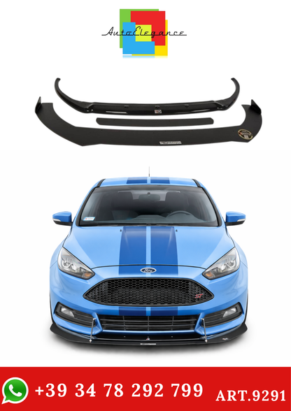💫ART.9291 Splitter Anteriore Ibrido V.2 Opaco per Ford Focus ST Mk3 FL💫