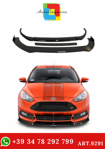 💫ART.9291 Splitter Anteriore Ibrido V.2 Opaco per Ford Focus ST Mk3 FL💫