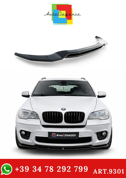 💫 ART.9301 Splitter Anteriore Nero Lucido per BMW X5 E70 restyling M-Pack💫
